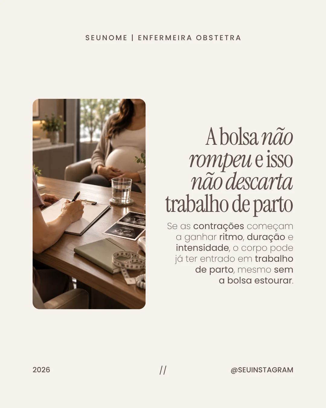 Post para feed de enfermagem obstétrica 5