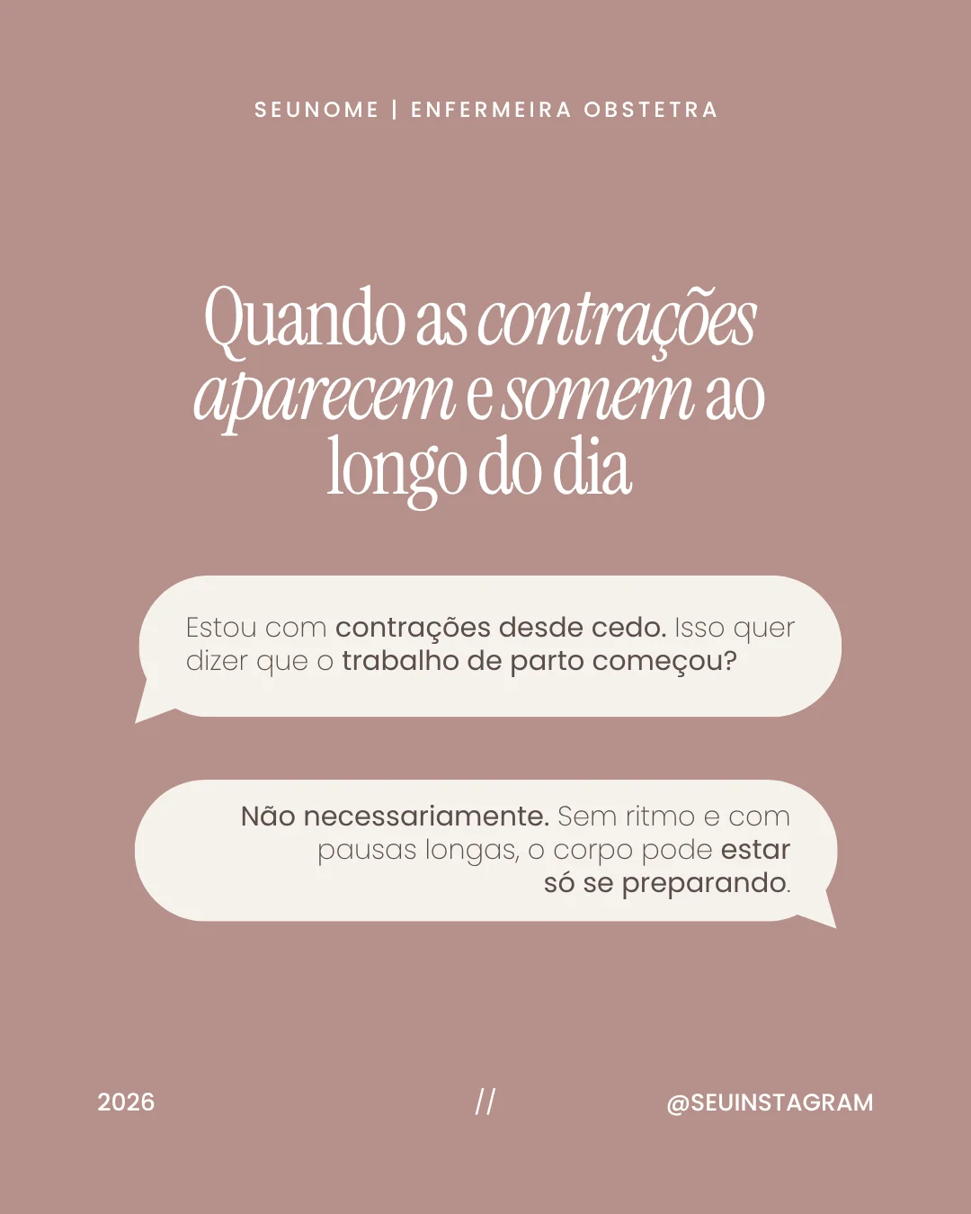 Post para feed de enfermagem obstétrica 10
