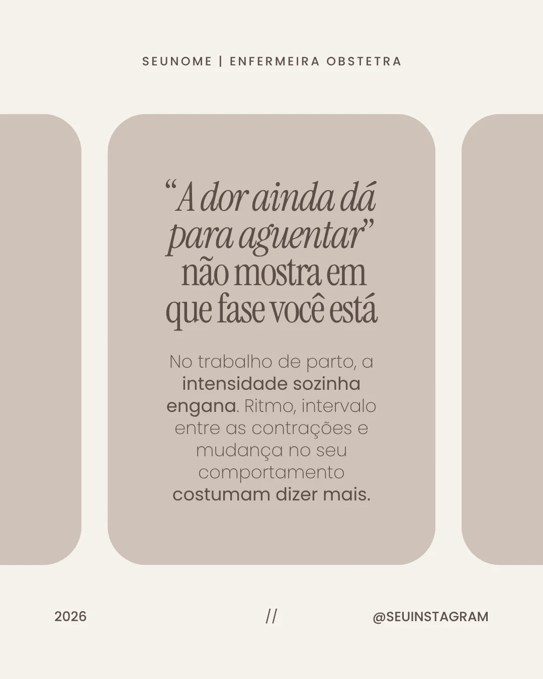 Post para feed de enfermagem obstétrica 1