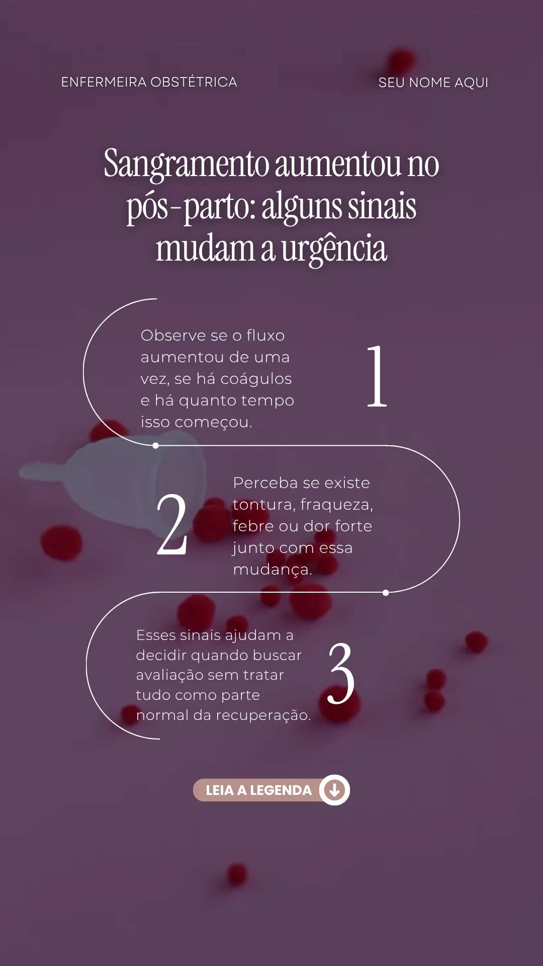 Prévia do Pack de Reels Enfermagem Obstétrica 9