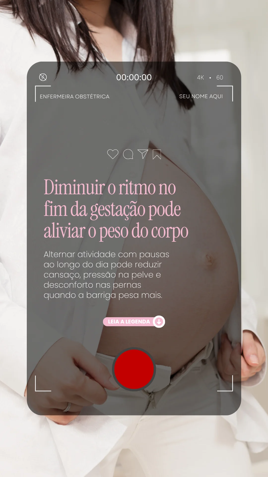 Prévia 3 do Pack de Reels Enfermagem Obstétrica